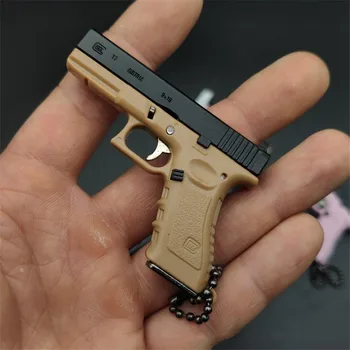 1: 3 GLOCK G17 метален ключодържател модел играчка пистолет миниатюрни сплав пистолет колекция играчка възрастен подарък висулка