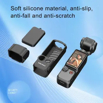 1 Комплект силиконов защитен капак за dji Osmo Pocket3 Case Anti Drop Shockproof за dji OSMO POCKET3 Аксесоари за фотоапарати