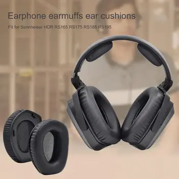 1 чифт възглавници за слушалки сменяеми прахоустойчиви дишащи ръкави за слушалки за Sennheiser-HDR RS165 RS175 RS185 RS195