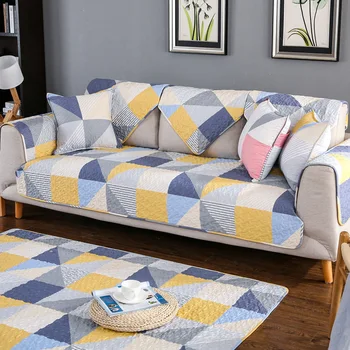 100% памук отпечатани цветни цветя диван покритие без хлъзгане диван кърпа начало декорация четворки сезони на разположение