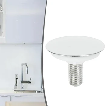 1pc кухненска мивка кран дупка капаци 49 мм мивка кранче капак течност за 16-35 мм преливник дупки ABS кухненско приспособление аксесоари