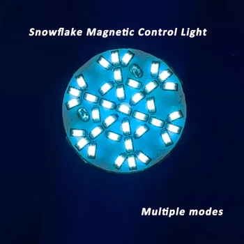1Pc снежинка магнитен контрол Led лампа светлина модел множествен режим безжична светлина направи си сам модел вземане няма батерия ново пристигане