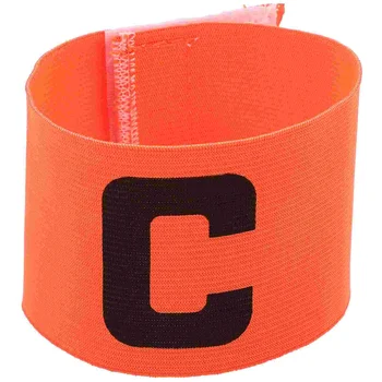 1pc футбол капитан ръка лента регулируема C лента за ръка футбол капитан ръка лента (случаен цвят)