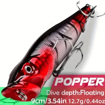 1Pcs 9cm 12.7g Top Water Fishing Lure Crankbait Wobbler Artificial Plastic Hard Bait Isca Leurre Bass Carp Pesca Риболовни принадлежности