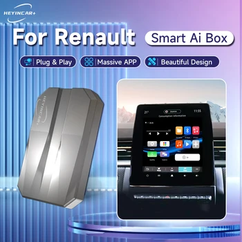 2023 HEYINCAR Smart AI Box Android Auto безжичен CarPlay адаптер за Renault Arkana Captur Clio MEGANE AUSTRAL ZOE E-Tech Car