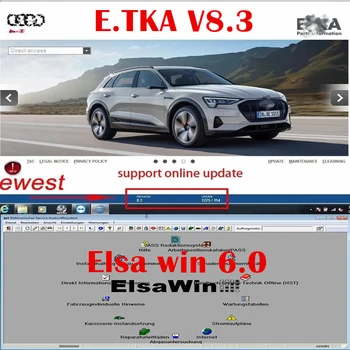 2023 гореща продажба ELSAWIN 6.0 с ET KA 8.3 Най-новото за A-udi за V-W Auto Repair Software Group Превозни средства Електронен каталог на части