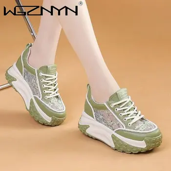 2023 Нови жени пънк готически стил дантела нагоре платформа удобни маратонки кампус сладък студент дишащи обувки Mujer Zapatos 35-40