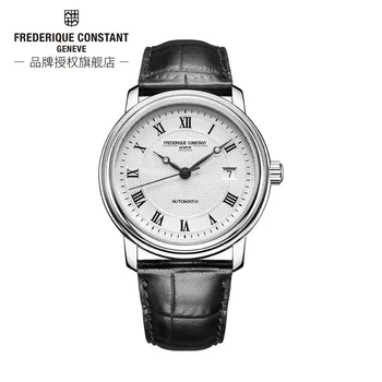 2024 Нова мода луксозна проста Frederique постоянен часовник за мъже FC-303 случайни автоматично дата набиране ръчен часовник премия кожена каишка
