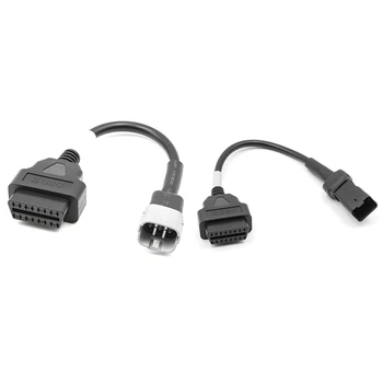 2Pcs OBD Plug кабел Диагностичен кабел за Suzuki 6Pin към OBD2 16 пинов адаптер с Ducati 4Pin към OBD2 16 пинов адаптер