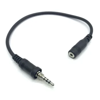  3.5mm женски конектор за аудио трансфер кабел за YAESU Vertex VX-7R VX-6R VX-177 VX-170 двупосочна радио слушалка