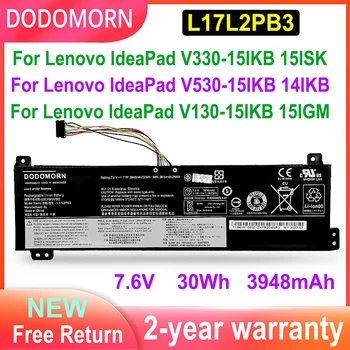 30Wh L17L2PB3 лаптоп батерия за Lenovo V130-151KB 15IGM V130-15IKB 81HN V330-14ISK-81AY V530-14IKB 15IKB 3948mAh 2ICP6/55/90