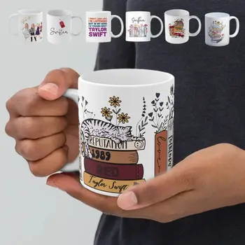 350ml Тейлър Суифт чаша за кафе сладък певец Тейлър албум керамика чай чаша подаръци за певец фенове Тейлър чаши