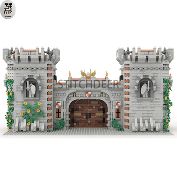 3777PCS Средновековна крепост порта модулна архитектура градивни блокове сцена събрание модел DIY играчка тухла образователни празнични подаръци