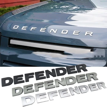 3d ABS Defender емблема букви кола преден капак заден багажник значка стикер за Land Rover L663 Trx4 TRX 4 110 2020 2021 Аксесоари