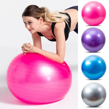 65CM Голяма йога топка Жени Фитнес Спорт У дома Упражнение Пилатес Crossfit тренировка оборудване аксесоари баланс Fitball PVC масаж топка
