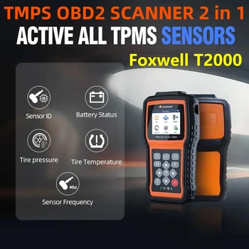 A+++ FOXWELL T2000 TPMS Инструмент за диагностика и поддръжка T10 TPMS сензори за гуми Диагностика на системата за следене на налягането в гумите на автомобила