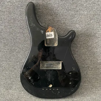 AB671 черен цвят MINI размер 4strings електрически бас тяло DIY китара части резервни аксесоари сток елементи