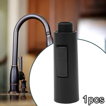 ABS Пластмасови издърпайте спрей душ главата настройка кухня резервна подмяна кран пръскачка черен конектор баня тела