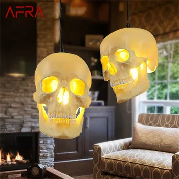 AFRA Nordic висулка лампа творчески череп сянка декоративни LED модерен дизайн висящи тела за домашно осветление