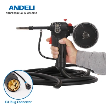 ANDELI MIG Пистолет за макари с Euro Connection DC Motor Wire Feeder 10m Torch за MIG заваръчна машина