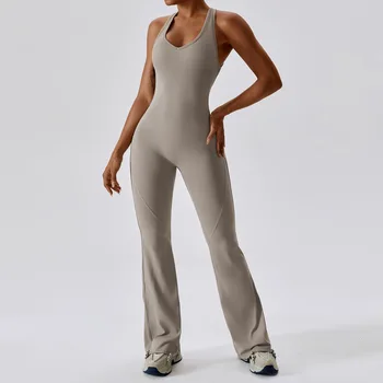Antibom Tight Yoga Jumpsuits Дамски танцови спортове Комплект Hip Lift Micro Rage Fitness Bodysuit