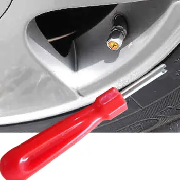 Auto кола велосипед прорез дръжка гума клапан стволови ядро отстраняване отвертка гума ремонт инсталиране инструмент кола стайлинг аксесоари