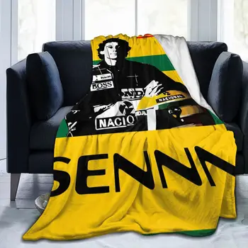 Ayrton Senna Хвърли одеяло ретро удобна всекидневна AntiPilling