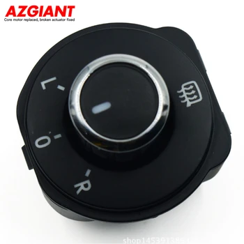 AZGIANT 1бр Огледален превключвател с отопляемо копче за регулиране на огледалото за обратно виждане 6RD959565B 6R0959565 за 2009-2016 VW Polo.