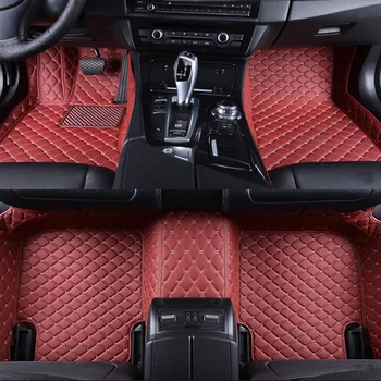 BHUAN Персонализирана кожена подложка за кола за Ford Focus Kuga Ecosport Explorer Mondeo Fiesta Mustang Авто аксесоари Автомобилен стайлинг
