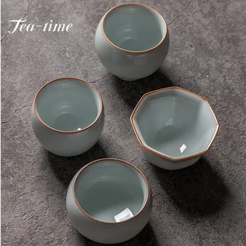 Boutique Официален пещ Керамична чаена чаша Creative Tea Cup Set Сладка чаша Лична чаша Бял чай Домакински прибори за хранене Оборудване Craft