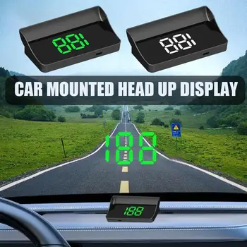 Car Hud Up дисплей GPS скоростомер скорост kmh цифров проектор достъп скорост метър часовник цифров електронен предното стъкло S2m8