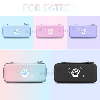 Cat Claw Designer за Nintendo Switch чанта Преносим калъф за съхранение на торбичка Hard Shell Box Lanyard чанта за NS Switch Console Cover