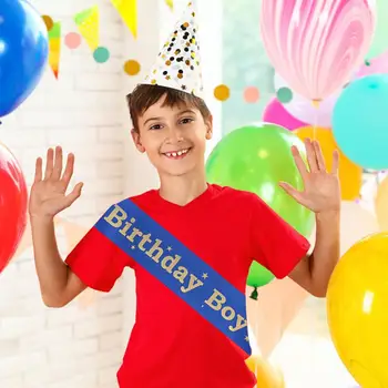 Creative Party рамо крило Не-избледняване Удобен за носене презрамка Честит рожден ден етикет колан