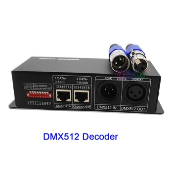 DC 12V 24V 3 канала DMX Decorder 3CH DMX512 LED контролер за SMD RGB 5050 3528 2835 LED лента светлина