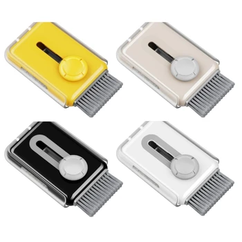  H7JA ABS слушалки за почистване на писалка за слушалки за почистване на слушалки Инструменти за почистване на писалки, мека микрофибърна четка за почистване на клавиатури
