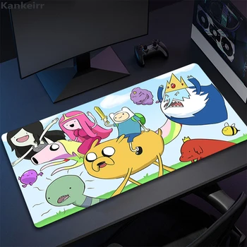 Hot Adventure Time Mousepad Rubber Speed Version Game Computer Keyboard Office Table Mat PC Laptop Mouse Mat Writing Desk Mats