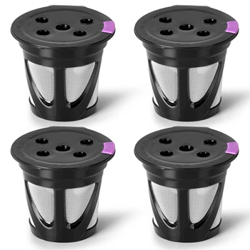  K чаши за многократна употреба за Keurig, 4-Pack универсални филтри за кафе K CUP, за резервни части от серията Keurig Supreme Multistream