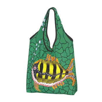 Kawaii Yayoi Kusama Абстрактно изкуство пазарска чанта преносима чанта за рамо за пазаруване