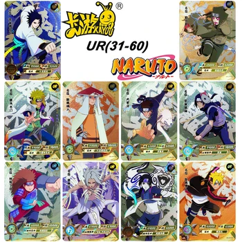 Kayou Naruto UR31-60 Series Единична флаш карта играчка Аниме Senju Tobirama Haruno Sakura Hyga Hinata Колекция карта Коледен подарък