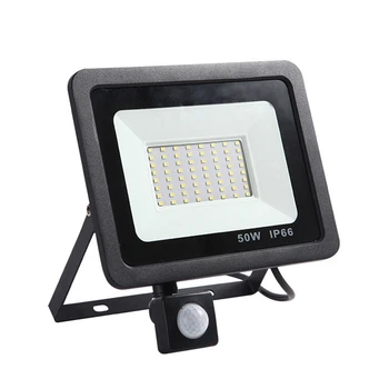  LED наводнения светлина с PIR сензор за движение на открито IP66 водоустойчиви прожектори сигурност светлина за градина вътрешен двор