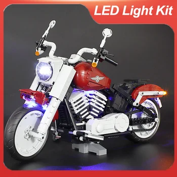 LED светлинен комплект за 10269 Harley Fat Boy Building Blocks Комплект играчки за деца (НЕ включва модела тухли)