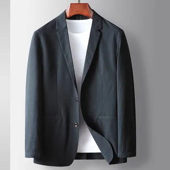 Lin3424-Вълнен бизнес костюм за мъже