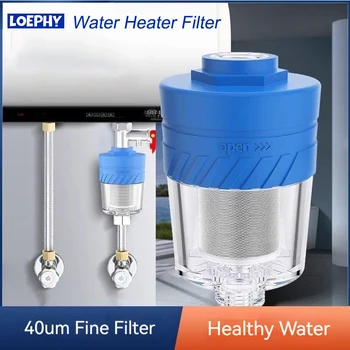 LOEPHY Филтър за бойлер Домакински газов електрически бойлер Вход за вода Специален филтър за чешмяна вода Пречиствател на вода
