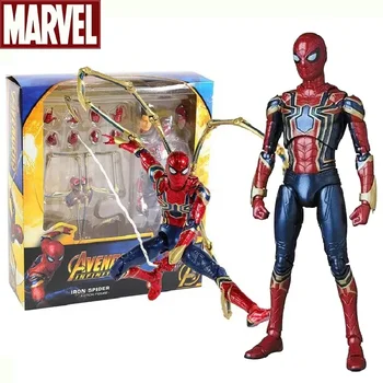 Mafex 081 Iron Spiderman действие фигура играчки отмъстител Spider Man статуя модел кукла колекционерски орнаменти деца коледни подаръци