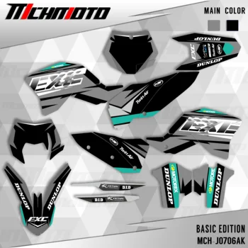MCHMFG за KTM графика стикери стикери мотоциклет фон за KTM EXC EXCF 125 250 300 450 2008 2009 2010 2011 003