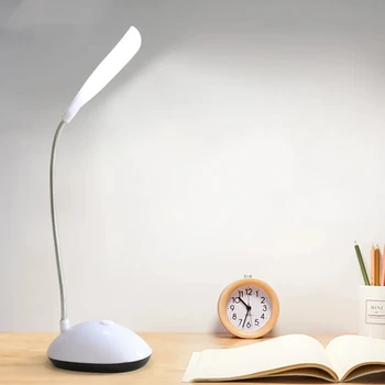 Mini LED книга светлина преносим защита на очите четене лампа 4Leds бюро светлини AAA батерия захранва за изучаване на работна спалня