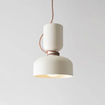 Modern Nordic LED датски дизайнер изкуство творчески ресторант висулка светлина ковано желязо абажур бар кафе кухня окачване лампа