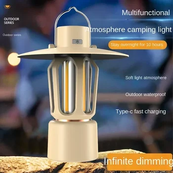 Mutilation Camping Lantern Преносими къмпинг светлини със светлинна стойка 2000mAh атмосфера нощна светлина къмпинг съоръжения 200LM палатка лампа