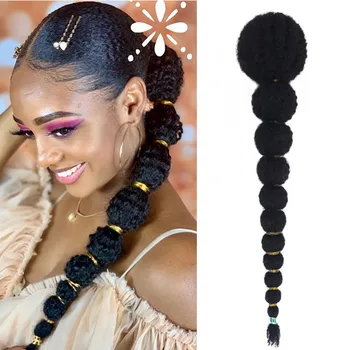 OUCEY синтетичен фенер балон конска опашка коса разширения за жени шнур конска опашка за черни жени клип-в разширения