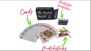 PERFECT MATCH (трикове и онлайн инструкции) от Вини Сагу Карта магия и трик палуби Затвори Изпълнител Mentalism Props